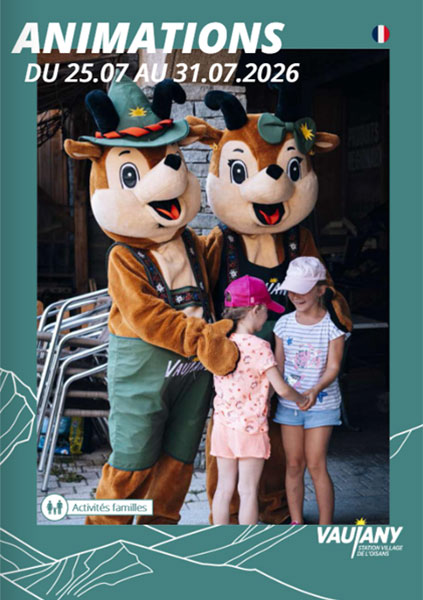 Programme des animations 25 - 31 juillet