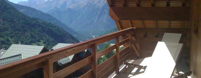 [Chalet du Verney A10]sun-loungers-on-the-balcony-at-a10-chalet-du-verney