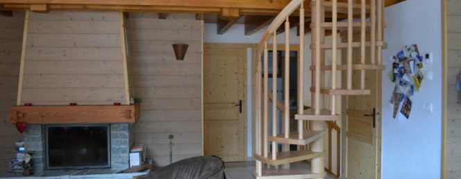 [Chalet la Fraise – Le Jardin Alpin]06_spiralstairs