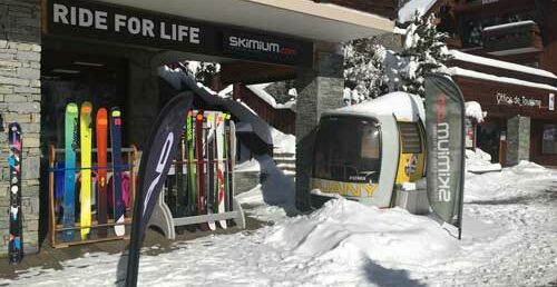 Ride for life, la vitrine du shop de Vaujany