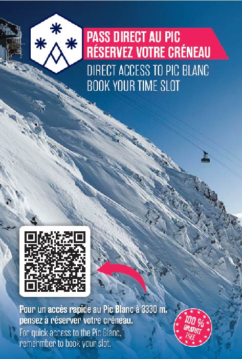 Réservez votre accès Sarenne