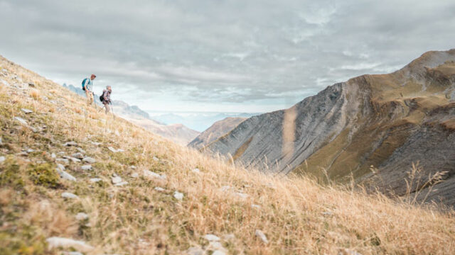 Randonneurs en montagne secteur Col du Sabot - Grand Maison - Aiguillettes