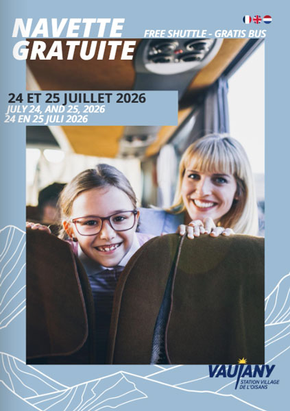 Horaires Navette 24 et 25 juillet 2026