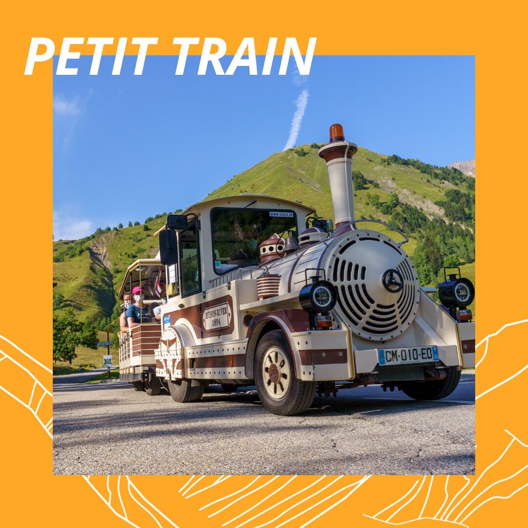 Petit train de Vaujany entre le Pôle Sport et Loisirs et le Collet width=