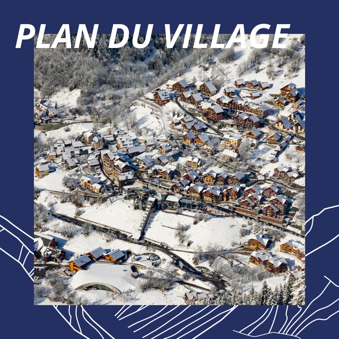 Plan du village de Vaujany