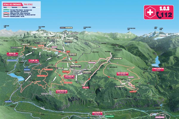 Plan VTT Espace Alpe d'Huez