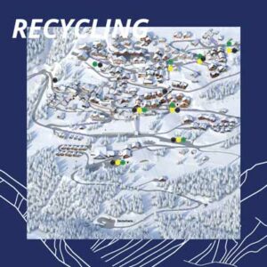 Reycling spots in Vaujany, download the map