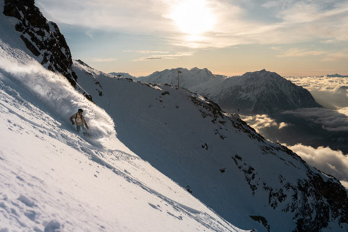 Panorama depuis Oz-Vaujany sur l'Alpe d'Huez