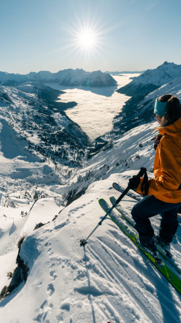 Ski sur les pentes de Vaujany