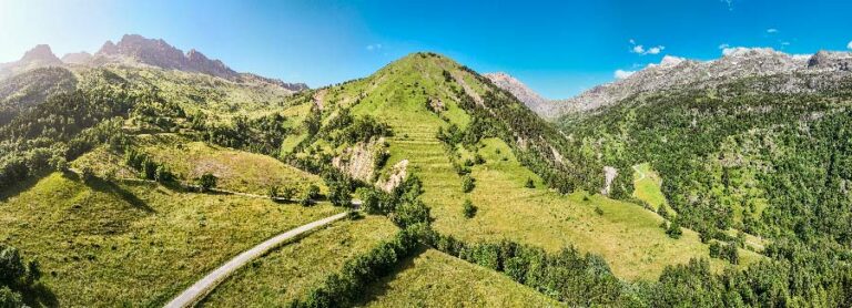 Vue panoramique au Collet sur les Grandes Rousses, Aiguillettes