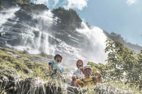 Via ferrata de la Cascade de la Fare à Vaujany, Oisans